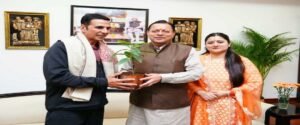 मुख्यमंत्री पुष्कर सिंह धामी से बॉलीवुड अभिनेता अक्षय कुमार ने की मुलाकात, उत्तराखंड की फिल्म नीति पर हुई चर्चा। WWW.JANSWAR.COM